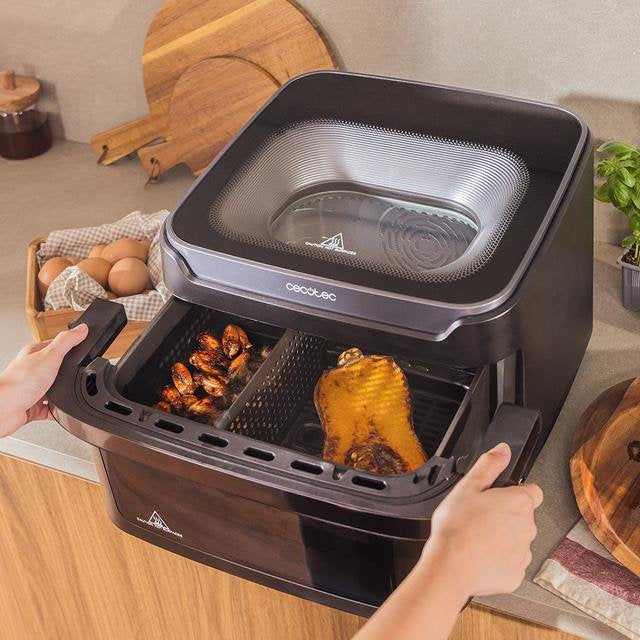 EAN 8447420197590 - Cecotec Cecofry Advance 10000 Full Vision Doble 10 L Independiente 2200 W Freidora de aire caliente Negro imagen 12