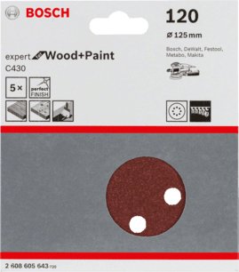 EAN 3165140171274 - Bosch 2 608 605 643 accesorio para lijadora 5 pieza(s) Hoja lijadora imagen 2