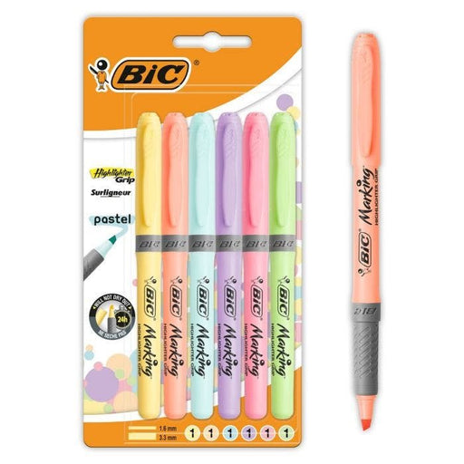 EAN 3086123593725 - BIC 992561 marcador 6 pieza(s) Punta de cincel Azul claro, Verde claro, Naranja claro, Rosa claro, Violet imagen 1
