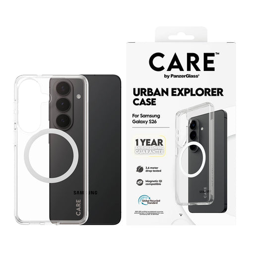 EAN 5715685034114 - PanzerGlass CARE™ by ® Urban Explorer Case Transparent w. White Qi Samsung Galaxy S26 funda para teléfono imagen 2