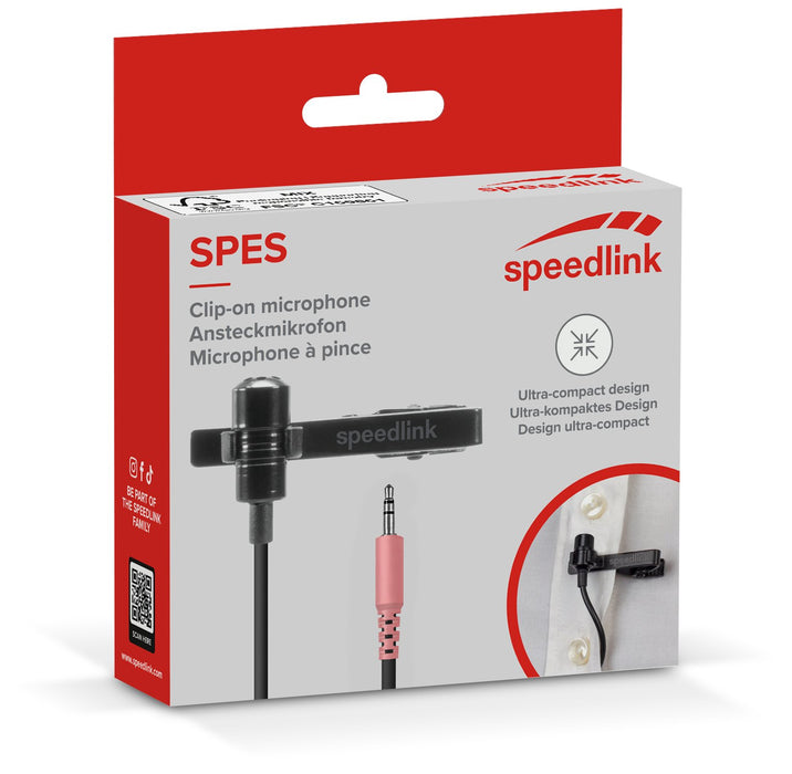 EAN 4027301776560 - SPEEDLINK SPES Negro Micrófono con pinza de enganche imagen 5