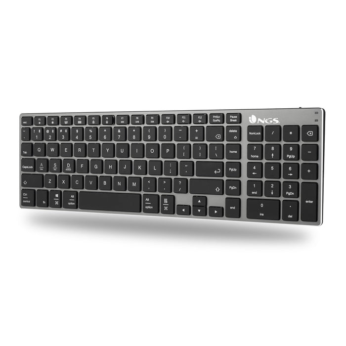 EAN 8435430619409 - NGS FORTUNE-BT, QWERTY, ES teclado Universal Bluetooth Negro, Plata imagen 5