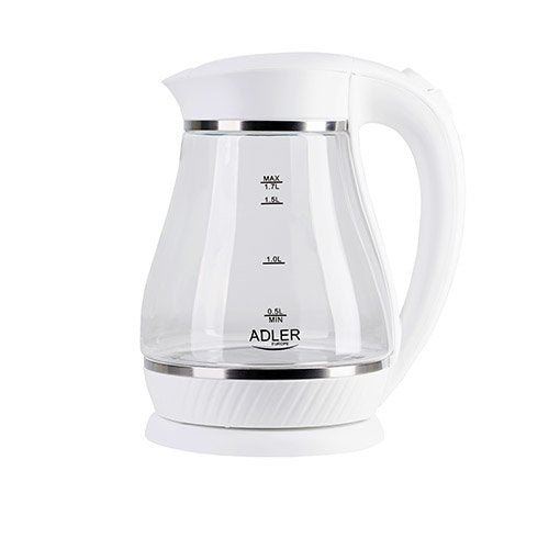 EAN 5902934830966 - Adler AD 1274 tetera eléctrica 1,7 L 2200 W Transparente, Blanco imagen 2