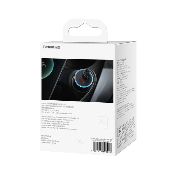 EAN 6932172608026 - Baseus CGJP000013 cargador de dispositivo móvil Universal Gris Encendedor de cigarrillos Carga rápida Aut imagen 11