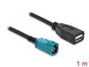 EAN 4043619907038 - DeLOCK 90703 cable coaxial 1 m HSD Z USB A Negro, Azul imagen 2