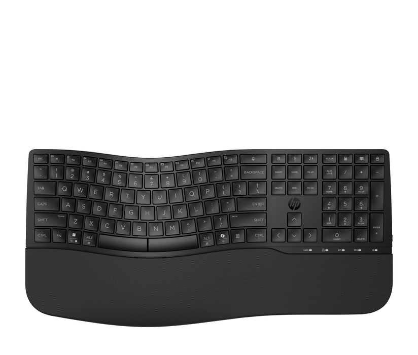 EAN 0198122954971 - HP 685 Comfort Dual-Mode Keyboard teclado Oficina RF Wireless + Bluetooth Negro imagen 9