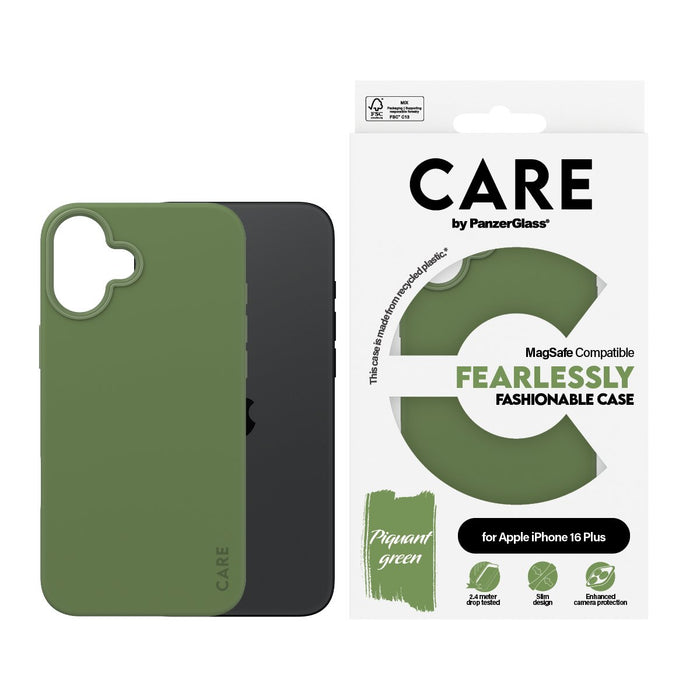 EAN 5715685004520 - PanzerGlass CARE™ by ® Case Green w. MagSafe iPhone 16 Plus funda para teléfono móvil Verde imagen 2