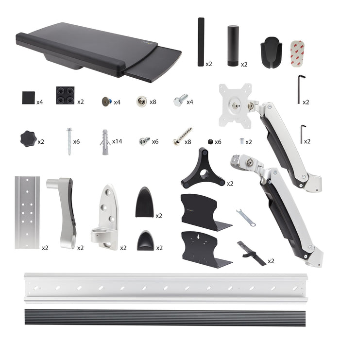 EAN 0065030899475 - StarTech.com 2PASTSC-WALL-MOUNT estacion de trabajo sentado o de pie imagen 9