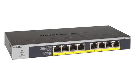 EAN 0606449134971 - NETGEAR GS108LP No administrado Gigabit Ethernet (10/100/1000) Energía sobre Ethernet (PoE) 1U Negro, Gri imagen 2