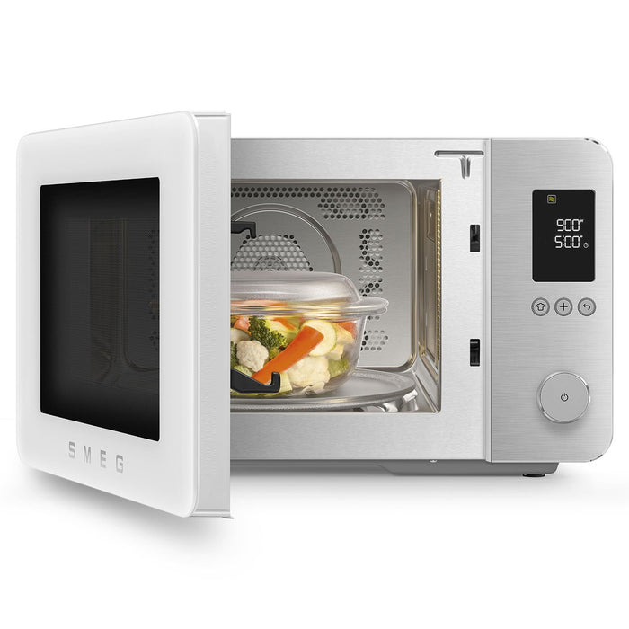 EAN 8017709356590 - Smeg MOC02WHMEU microondas Blanco Microondas combinado Encimera 27 L 1450 W imagen 12