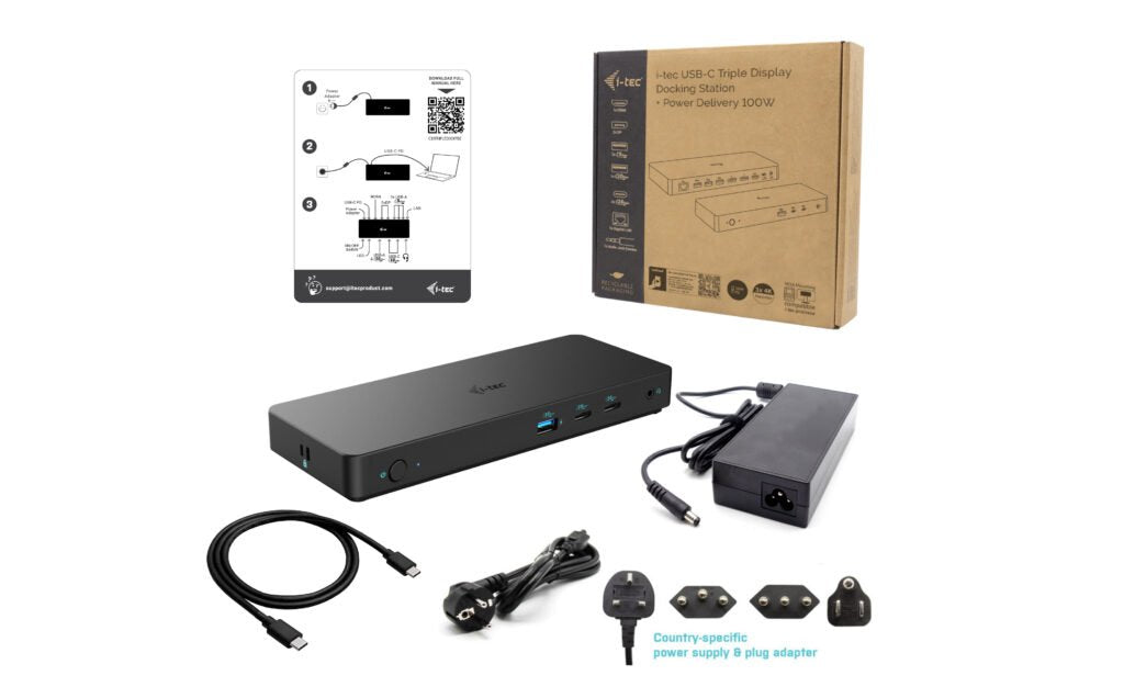 EAN 8595611706592 - i-tec C31TRIPLEDOCKPDPRO2 base para portátil y replicador de puertos Alámbrico USB 3.2 Gen 1 (3.1 Gen 1)  imagen 4