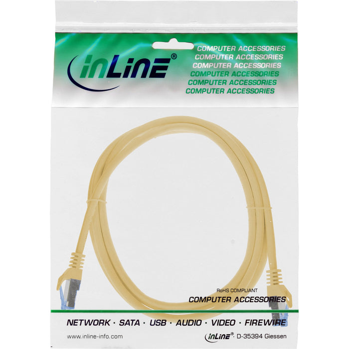 EAN 4043718336791 - InLine 72655Y cable de red Amarillo 0,5 m Cat6a S/FTP (S-STP) Alrededor imagen 3