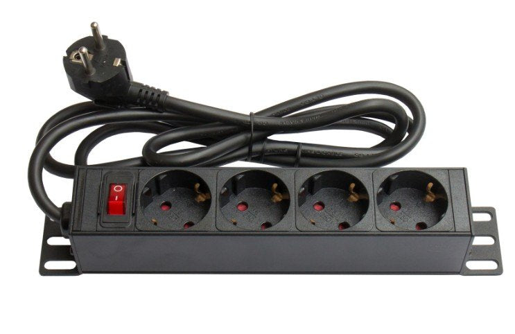 EAN 4014619666331 - Alcasa GC-N0075 base múltiple 4 salidas AC Interior Negro, Rojo imagen 1