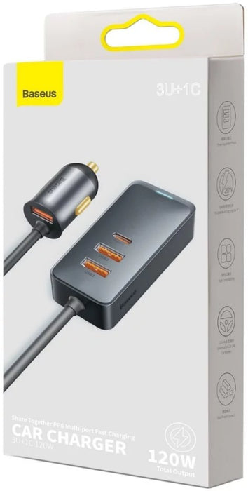 EAN 6953156206687 - Baseus CCBTB0G cargador de dispositivo móvil Universal Gris Encendedor de cigarrillos Auto imagen 3