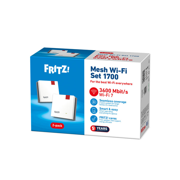EAN 4023125031281 - Mesh Set FRITZMESH SET 1700 2-PACK EDITION INTERNATIONAL imagen 7