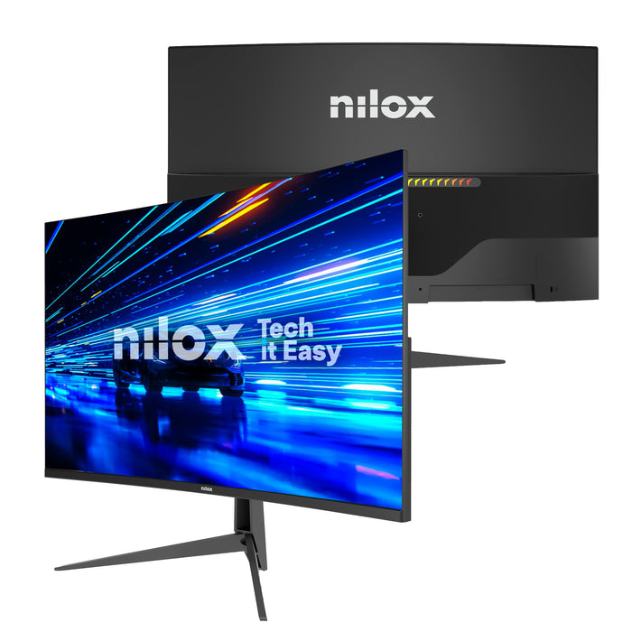 EAN 8431775036239 - Nilox NXM27CV28001 pantalla para PC 68,6 cm (27") 1920 x 1080 Pixeles Full HD LED Negro imagen 3