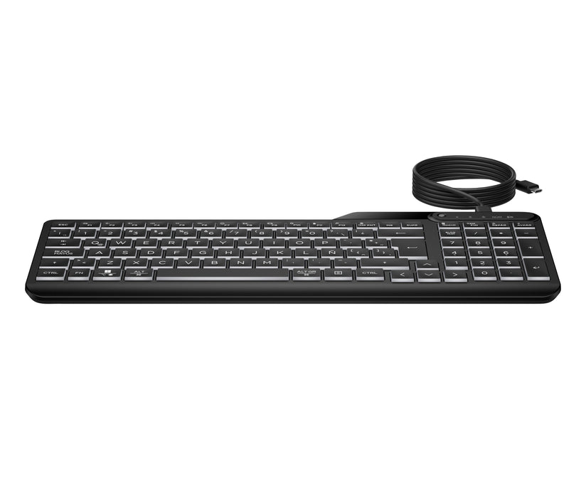 EAN 197192768860 - HP 405 Backlit Wired Keyboard teclado Oficina USB Negro imagen 10