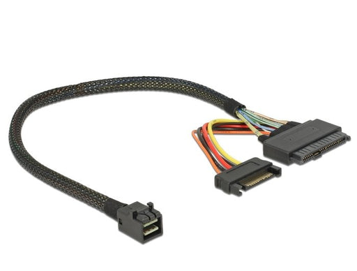 EAN 4043619848232 - DeLOCK 84823 cable Serial Attached SCSI (SAS) 0,3 m Negro imagen 1
