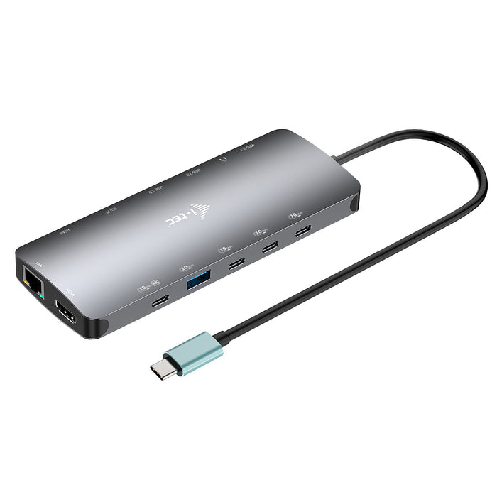 EAN 8595611707407 - i-tec Metal C31NANOTRIPLEDOCKPD Alámbrico USB 3.2 Gen 1 (3.1 Gen 1) Type-C Gris imagen 2
