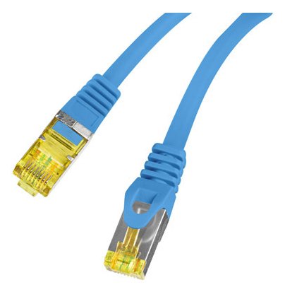 EAN 5901969437065 - Lanberg PCF6A-10CU-0025-B cable de red Azul 0,25 m Cat6a S/FTP (S-STP) imagen 3