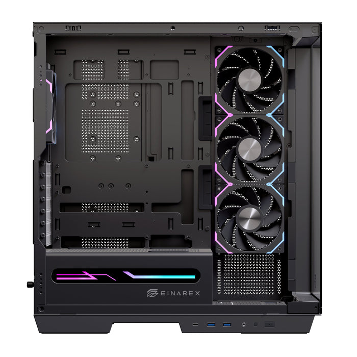 EAN 6977277360479 - Einarex EXCS-ZE-10KR-B carcasa de ordenador Midi Tower Negro imagen 2