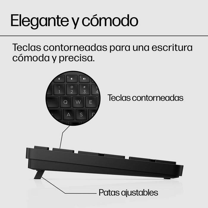EAN 0196188162200 - HP 450 BLK Programmable Wireless Keyboard teclado RF inalámbrica + USB Negro imagen 6