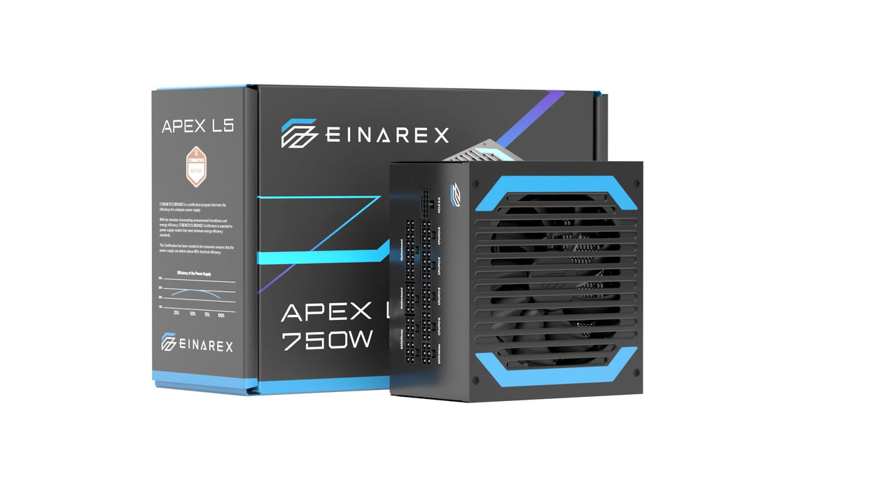 EAN 6977277367744 - Einarex EXPS-XL5-750-BK unidad de fuente de alimentación 24-pin ATX ATX Negro imagen 5