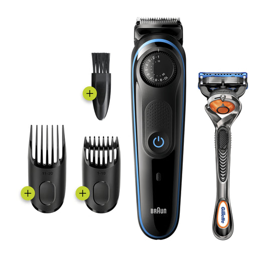 EAN 4210201282150 - Braun BeardTrimmer 81705178 depiladora para la barba Batería 39 2 cm Negro, Azul imagen 1