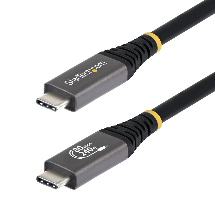 EAN 0065030919777 - StarTech.com CC50CM80GUSB4CABLE cable USB USB4 Gen 4x2 0,5 m USB C imagen 1