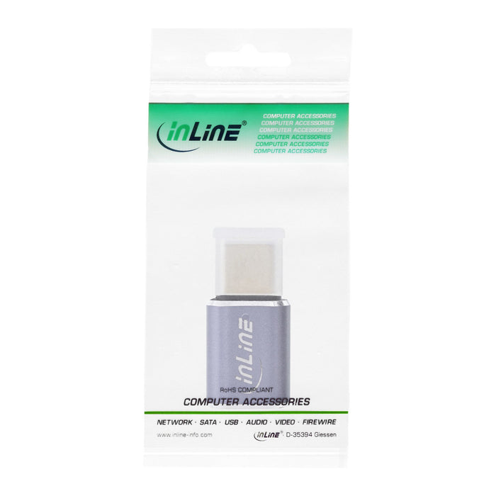 EAN 4043718307678 - InLine 35900A cambiador de género para cable Gris imagen 4