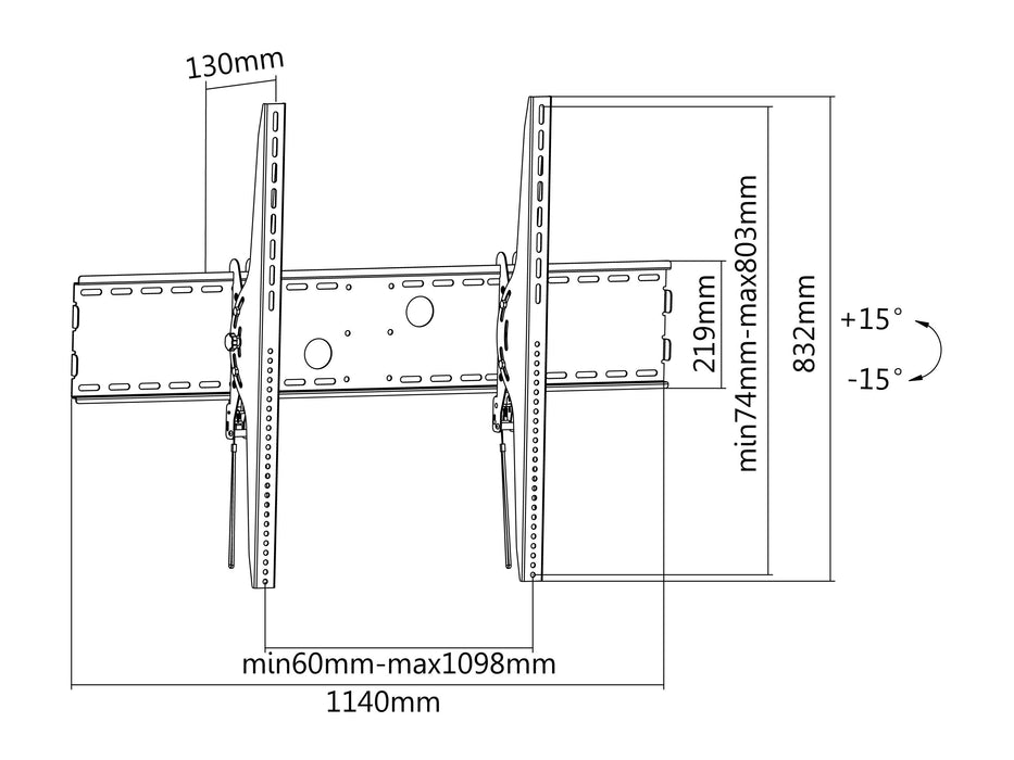 EAN 4015867205150 - Equip 650322 soporte para TV 2,54 m (100") Negro imagen 5
