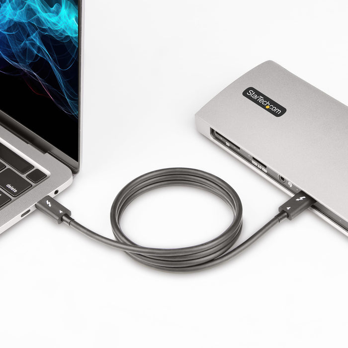 EAN 0065030897273 - StarTech.com TBLT4MM1M cable Thunderbolt 40 Gbit/s Negro imagen 8
