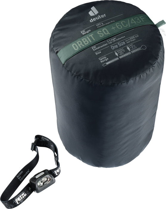 EAN 4046051175072 - Deuter Orbit SQ +6C/43F Adulto Saco de dormir rectangular Tela, Polietersulfona (PES), Antidesgarros Verd imagen 4