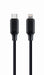 EAN 8716309121569 - Gembird CC-USB2-CM8PM-1.5M cable de conector Lightning 1,5 m Negro imagen 1