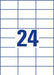 EAN 4004182034743 - Avery 3474 etiqueta autoadhesiva Rectángulo Permanente Blanco 2400 pieza(s) imagen 3