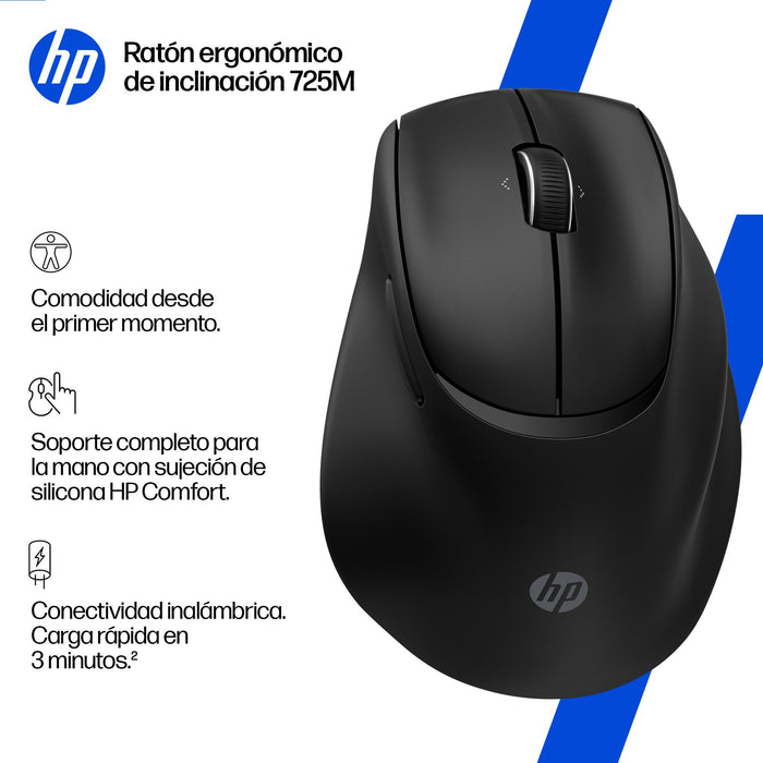 EAN 199251099182 - HP Tilt Ergonomic Mouse 725M ratón Oficina mano derecha RF Wireless + Bluetooth 6000 DPI imagen 12