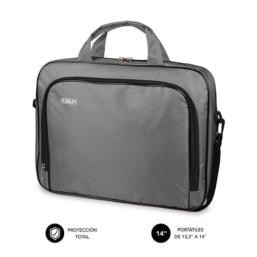EAN 8436586741242 - SUBBLIM SUB-LB-1OLB031 maletines para portátil 35,6 cm (14") Maletín Toploader Gris imagen 1