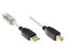 EAN 4014619280995 - Alcasa 2510-5TQ cable USB USB 2.0 5 m USB A USB B Negro imagen 1