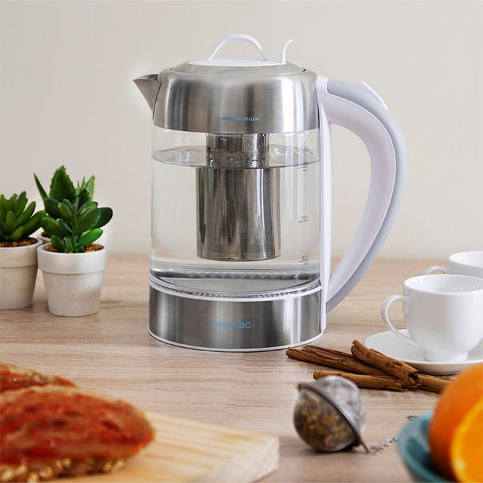 EAN 8435484015110 - Cecotec ThermoSense 370 tetera eléctrica 1,7 L 2200 W Gris, Acero inoxidable, Transparente, Blanco imagen 11