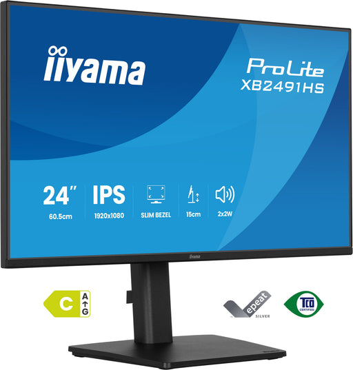 EAN 4948570127405 - iiyama ProLite XB2491HS-B1 pantalla para PC 60,5 cm (23.8") 1920 x 1080 Pixeles Full HD LCD Negro imagen 1