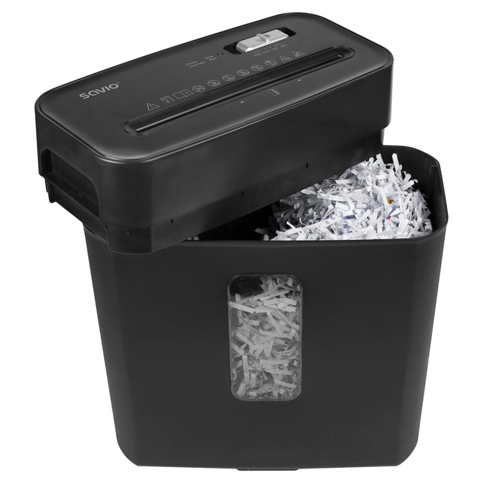EAN 5902768707854 - Savio ND-01 triturador de papel Corte cruzado 72 dB Negro imagen 4