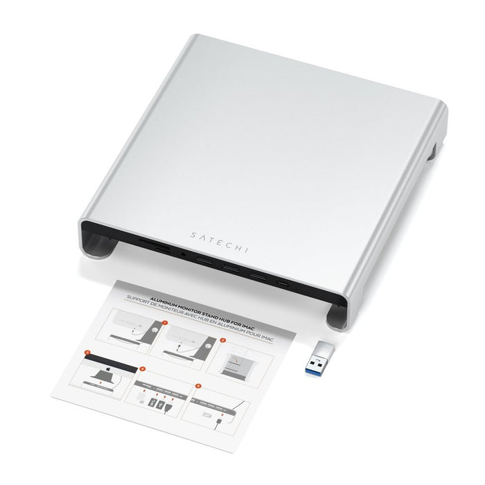 EAN 0879961007966 - Satechi ST-AMSHS base para portátil y replicador de puertos USB 3.2 Gen 1 (3.1 Gen 1) Type-C Plata imagen 6