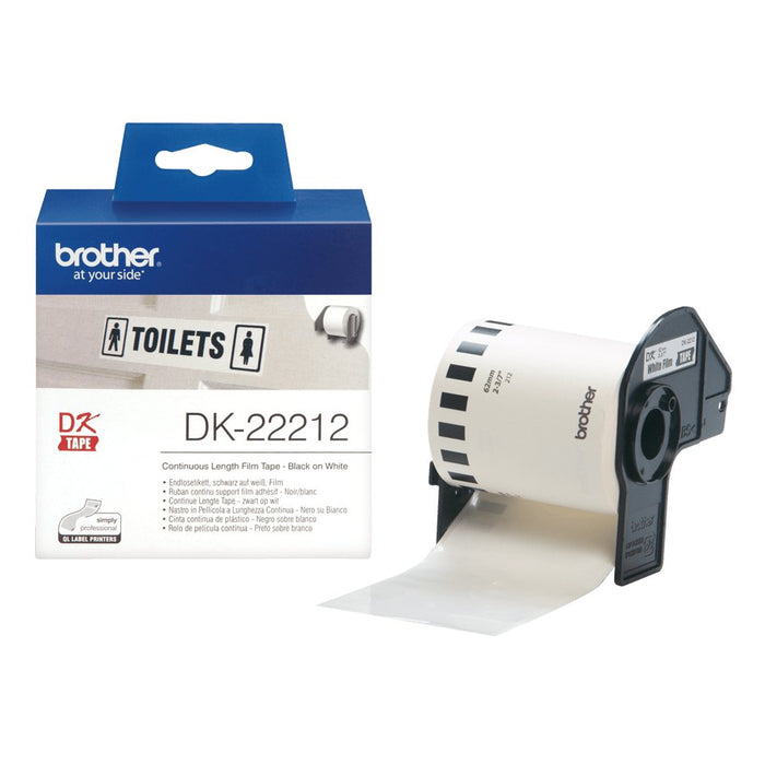 EAN 4977766628211 - Brother DK-22212 cinta para impresora de etiquetas Negro sobre blanco imagen 1