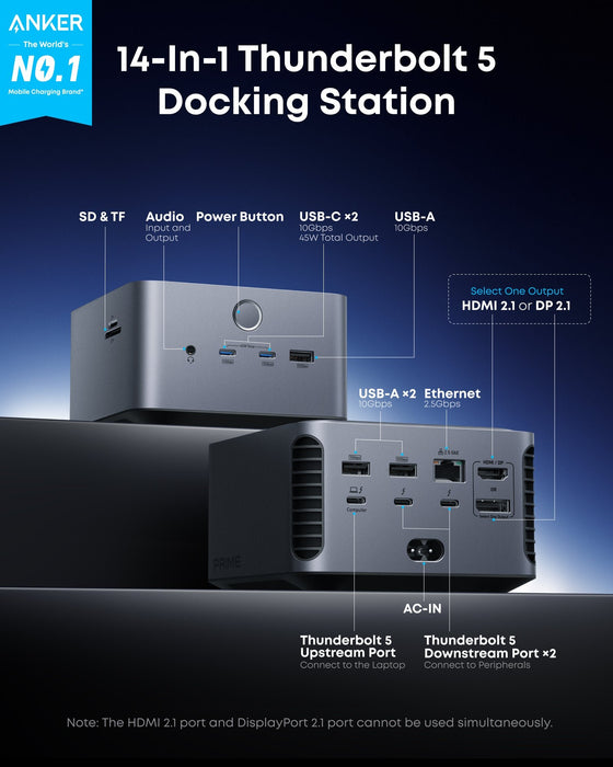 EAN 5715328393622 - Anker A83B53A1 estación dock para móvil Universal Gris imagen 2