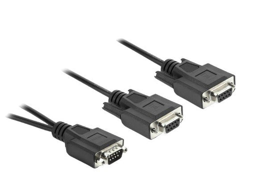 EAN 4043619674442 - DeLOCK 67444 cable de serie Negro 0,25 m DB-9 2 x DB-9 imagen 1