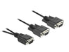 EAN 4043619674442 - DeLOCK 67444 cable de serie Negro 0,25 m DB-9 2 x DB-9 imagen 1