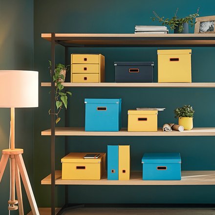 EAN 4002432128617 - Leitz Click & Store Caja de almacenaje Rectangular Caja de cartón Azul imagen 2