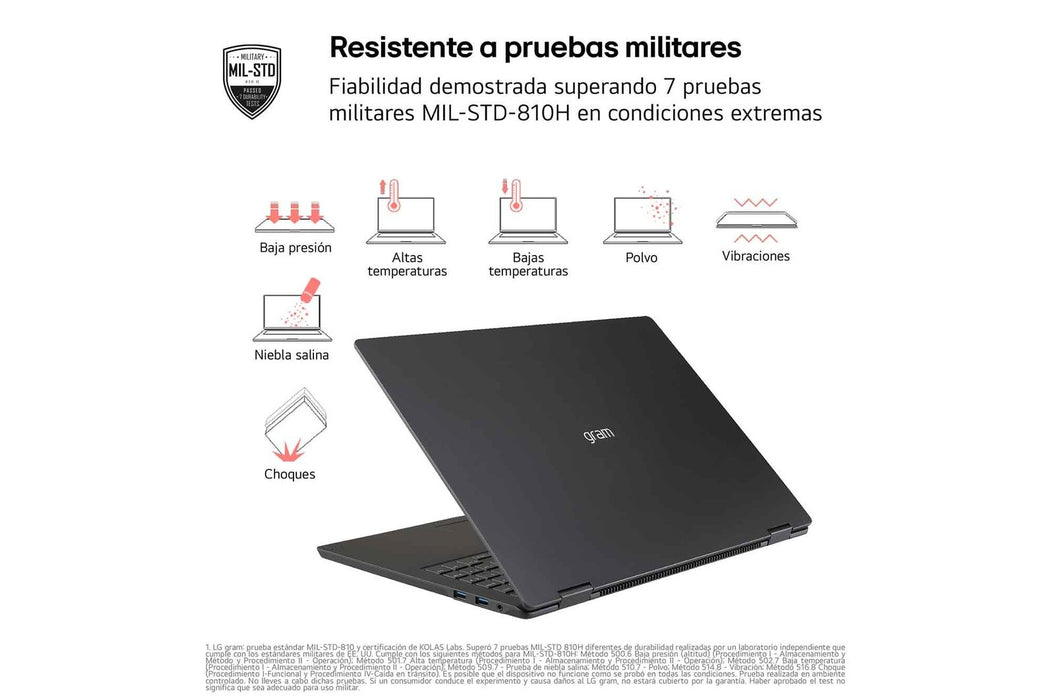 EAN 8806096571385 - LG Gram Pro 16Z90TR Copilot+ PC Intel Core Ultra 7 255H Portátil 40,6 cm (16") WQXGA 32 GB LPDDR5x-SDRAM  imagen 5