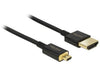 EAN 4043619847822 - DeLOCK HDMI-A/HDMI Micro-D, 1.5 m cable HDMI 1,5 m HDMI tipo A (Estándar) HDMI tipo D (Micro) Negro imagen 1