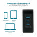 EAN 3700992530437 - Mobilis Charger 100W 2USB C 1USBA GaN cable 100W Portátil, Smartphone, Tableta Negro Corriente alterna In imagen 4